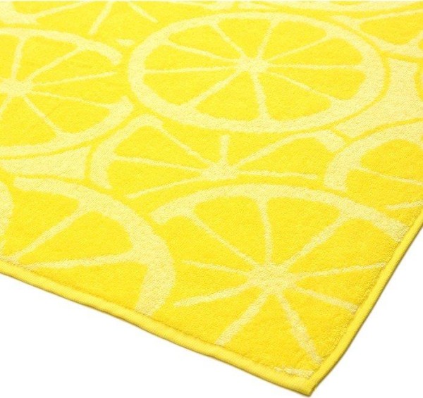 Полотенце махровое Lemon color, 100х150 см, цвет жёлтый